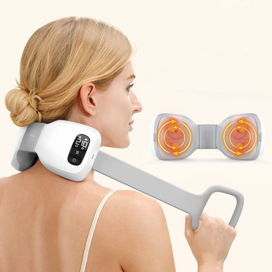 SimuBand - Cordless Shiatsu Neck Back Massager with Heat