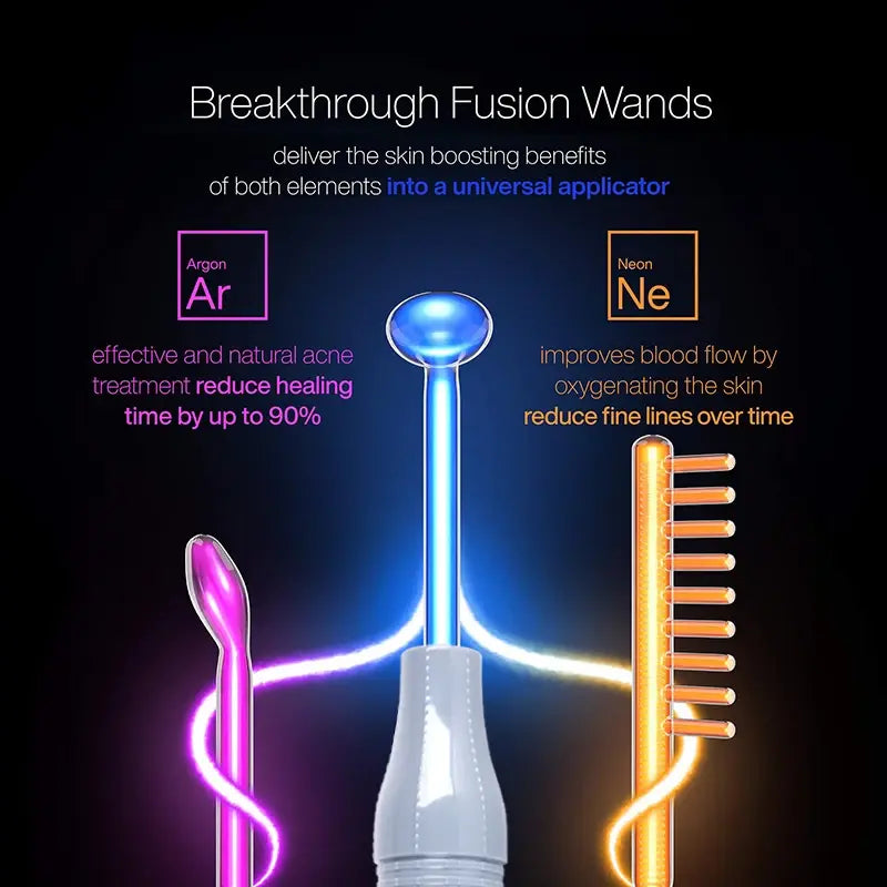 High Frequency Facial Electrotherapy Wand FUSION Neon + Argon